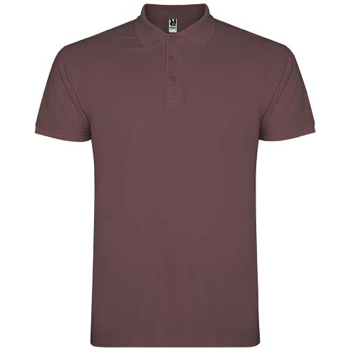 Polo pour homme coton 200gr personnalisé Star ROLY Pale Red